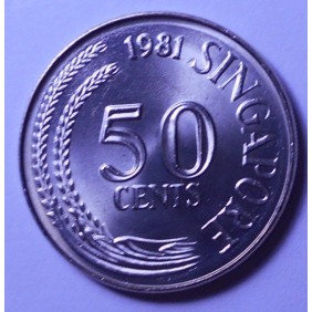 SINGAPORE 50 Cents 1981