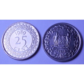 SURINAME 25 Cents 1989