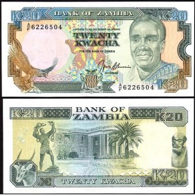 ZAMBIA 20 Kwacha 1989