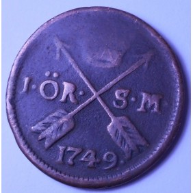 SWEDEN 1 Ore 1749 S.M.