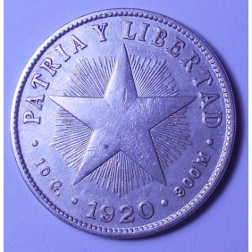 CUBA 40 Centavos 1920 AG