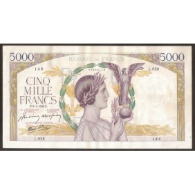 FRANCE 5000 Francs 08.01.1942