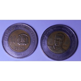 DOMINICAN REPUBLIC 10 Pesos...