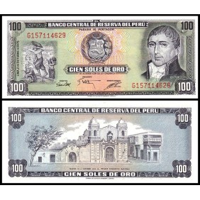 PERU 100 Soles de Oro 1975