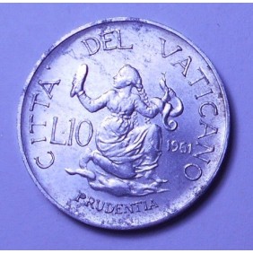 VATICANO 10 Lire 1961