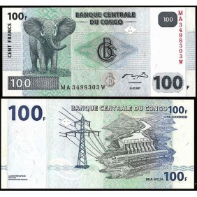 CONGO DEMOCRATIC 100 Francs...