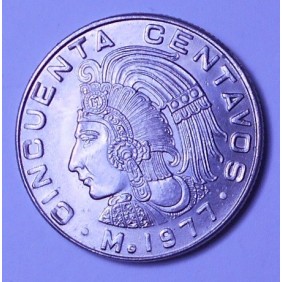 MEXICO 50 Centavos 1977 rare