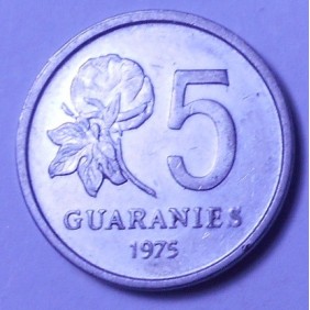 PARAGUAY 5 Guaranies 1975
