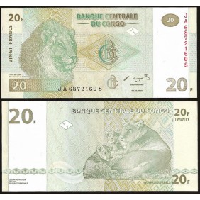 CONGO DEMOCRATIC 20 Francs...