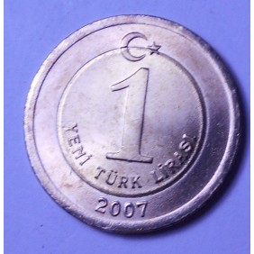 TURKEY 1 Lira 2007