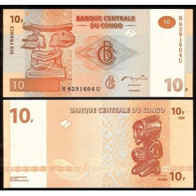 CONGO DEMOCRATIC 10 Francs...