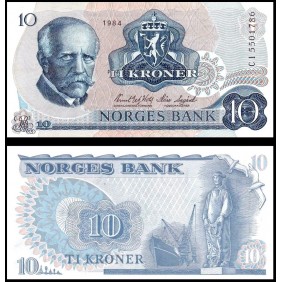 NORWAY 10 Kroner 1984