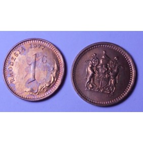 RHODESIA 1 Cent 1977