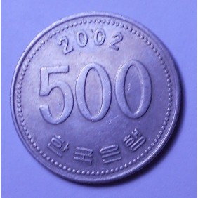 SOUTH KOREA 500 Won 2002