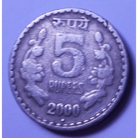 INDIA 5 Rupees 2000 N