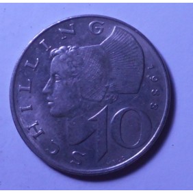 AUSTRIA 10 Schilling 1988