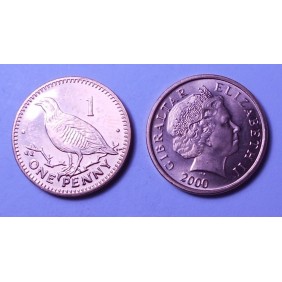 GIBRALTAR 1 Penny 2000 AA