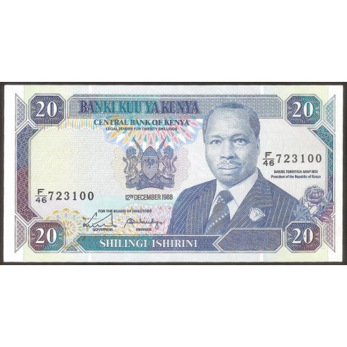 KENYA 20 Shillings 1988