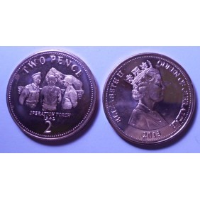 GIBRALTAR 2 Pence 2013...