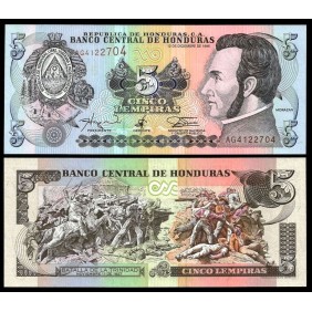 HONDURAS 5 Lempiras 1996