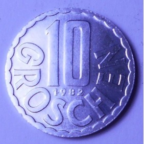 AUSTRIA 10 Groschen 1982