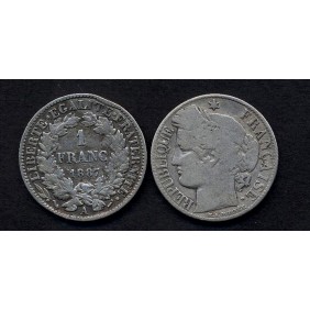 FRANCE 1 Franc 1887A AG