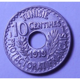 TUNISIA 10 Centimes 1919