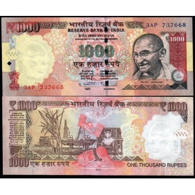 INDIA 1000 Rupees 2012...