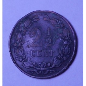NETHERLANDS 2 1/2 Cent 1877