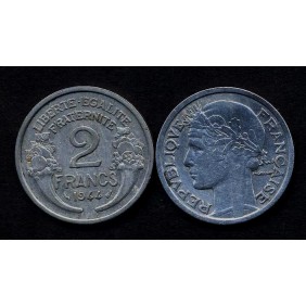 FRANCE 2 Francs 1944 Morlon