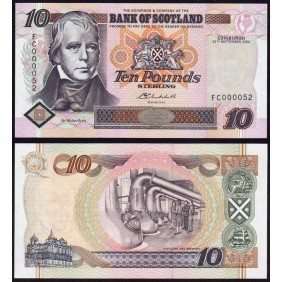 SCOTLAND 10 Pounds 2004...