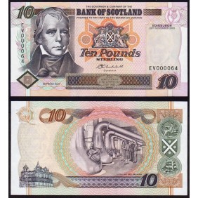 SCOTLAND 10 Pounds 2003...