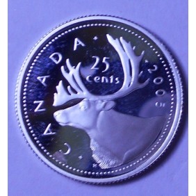CANADA 25 Cents 2005 AG PROOF