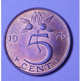 NETHERLANDS 5 Cents 1979