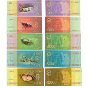 ANNOBON Set 5 Banknotes 500...