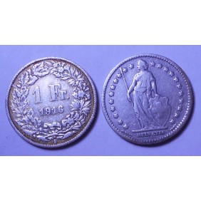 SWITZERLAND 1 Franc 1916 AG