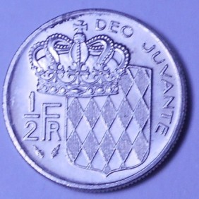MONACO 1/2 Franc 1978...