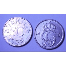 SWEDEN 50 Ore 1981