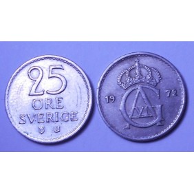 SWEDEN 25 Ore 1972