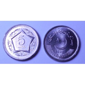 PAKISTAN 5 Rupees 2002