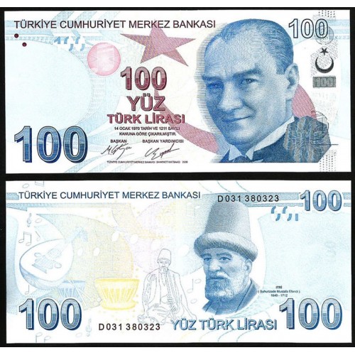 TURKEY 100 Lira 2009 (2017)