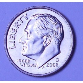 USA Roosevelt Dime 2008 D