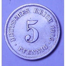 GERMANY EMPIRE 5 Pfennig...