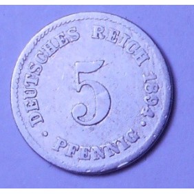 GERMANY EMPIRE 5 Pfennig...