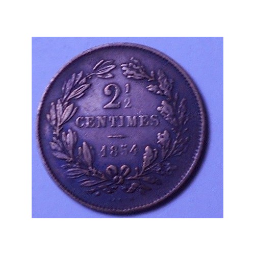 LUXEMBOURG 2 1/2 Centimes 1854