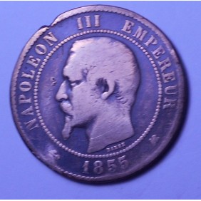 FRANCE 10 Centimes 1855K