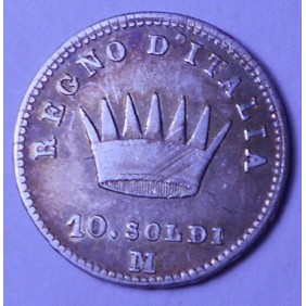 NAPOLEONE 10 Soldi 1808M AG...