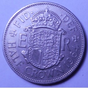 GREAT BRITAIN 1/2 Crown 1964