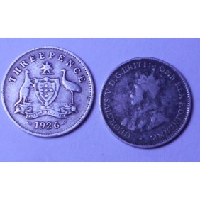 AUSTRALIA 3 Pence 1926 AG