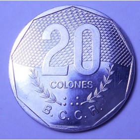COSTA RICA 20 Colones 1983